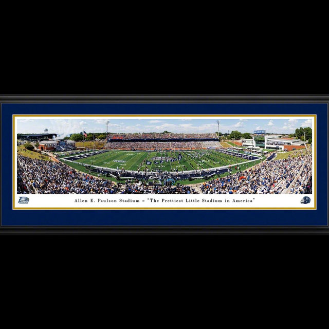 Georgia Southern Football - Single Mat, Select Framed Picture by Blakeway Panoramas (41.5"W x 15.5"H)