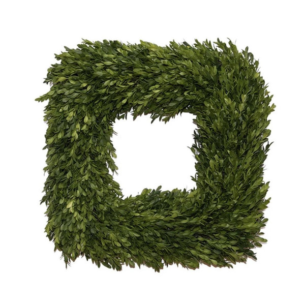Square Boxwood Wreath