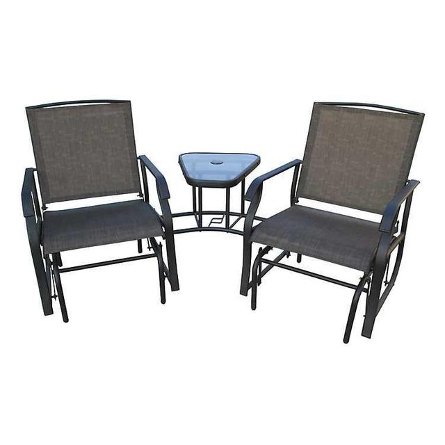 Two-Person Chairs Glider with Table