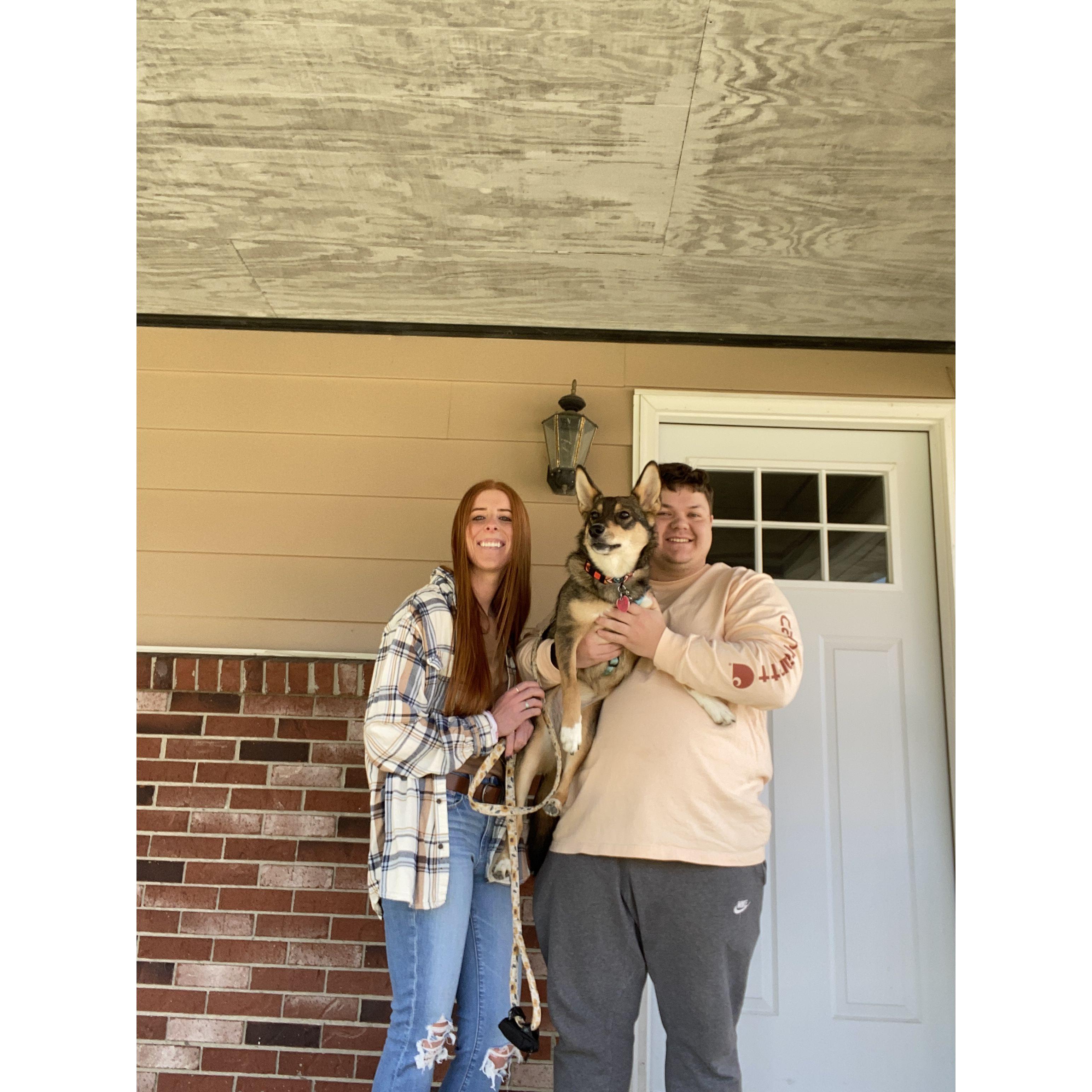 The day we bought our first home together!