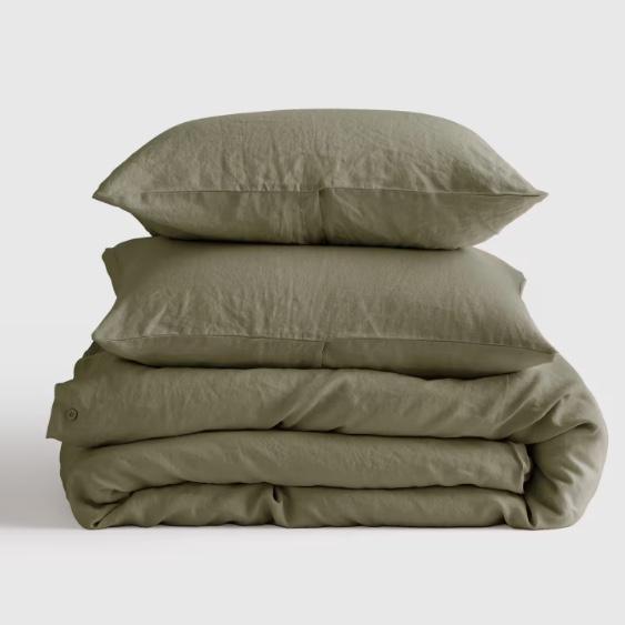 Linen Duvet Cover Set in Willowleaf | Quince