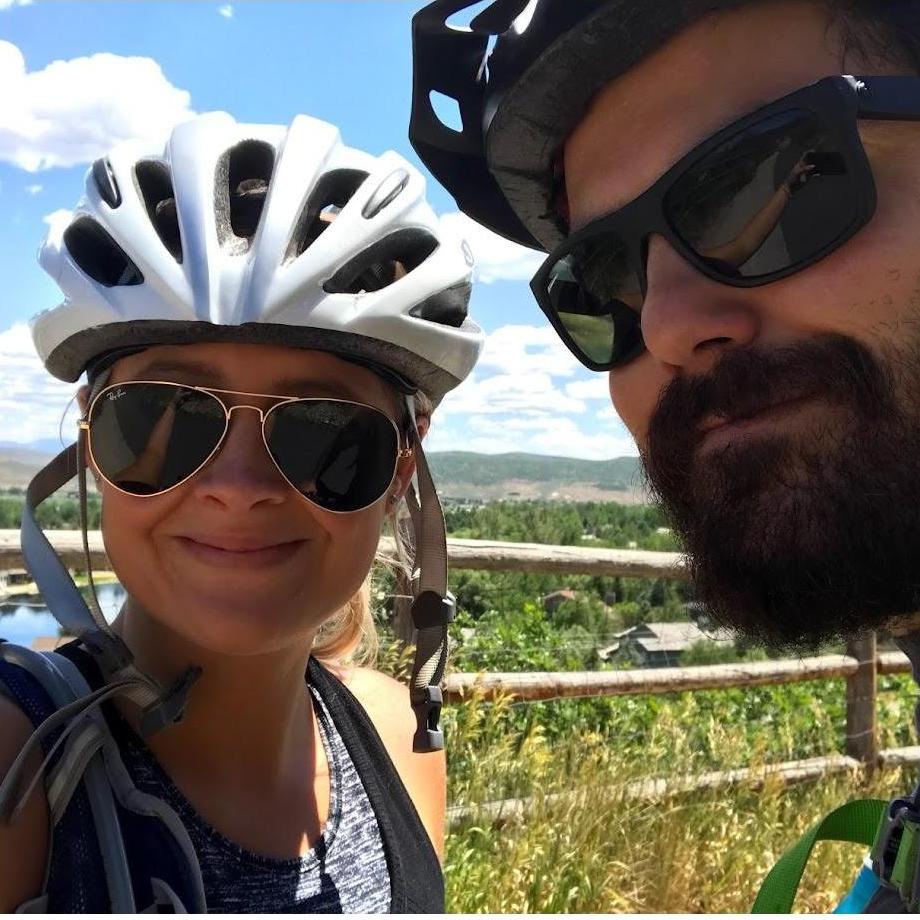 Cycling through Park City, UT
