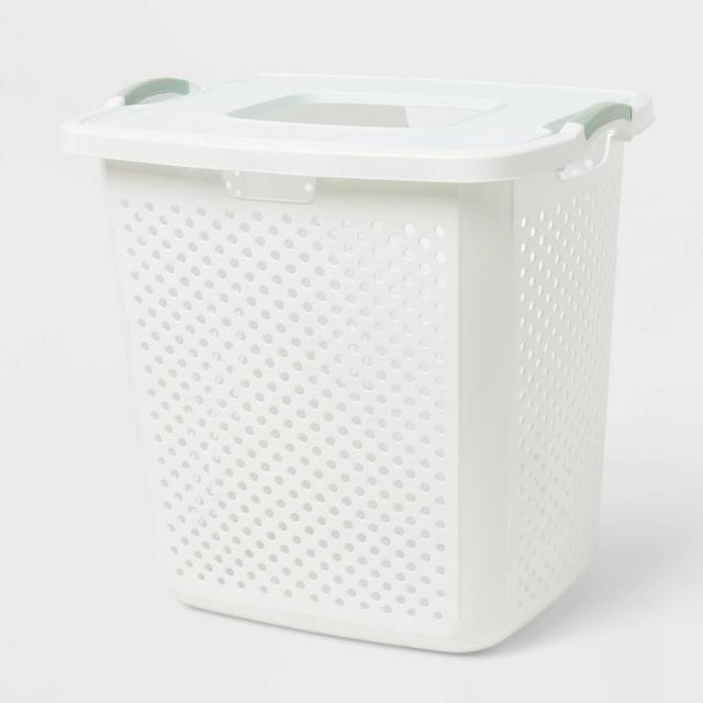 BR XL Lamper with Lid White with Daydream Green Handles - Brightroom™