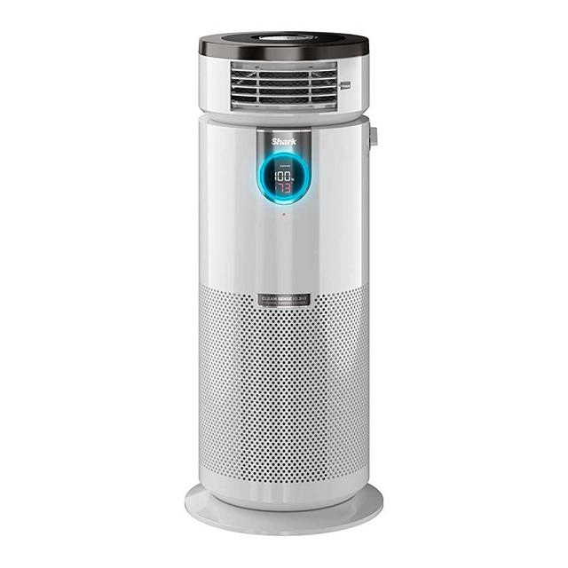 Shark HC502 3-in-1 Max Air Purifier, Heater & Fan with NanoSeal HEPA, Cleansense IQ, Odor Lock, for 1000 Sq. Ft, Captures 99.98% of dust, allergens, smoke, 0.1–0.2 microns, White