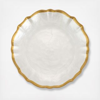 Baroque Glass Cocktail Plate, Set of 2