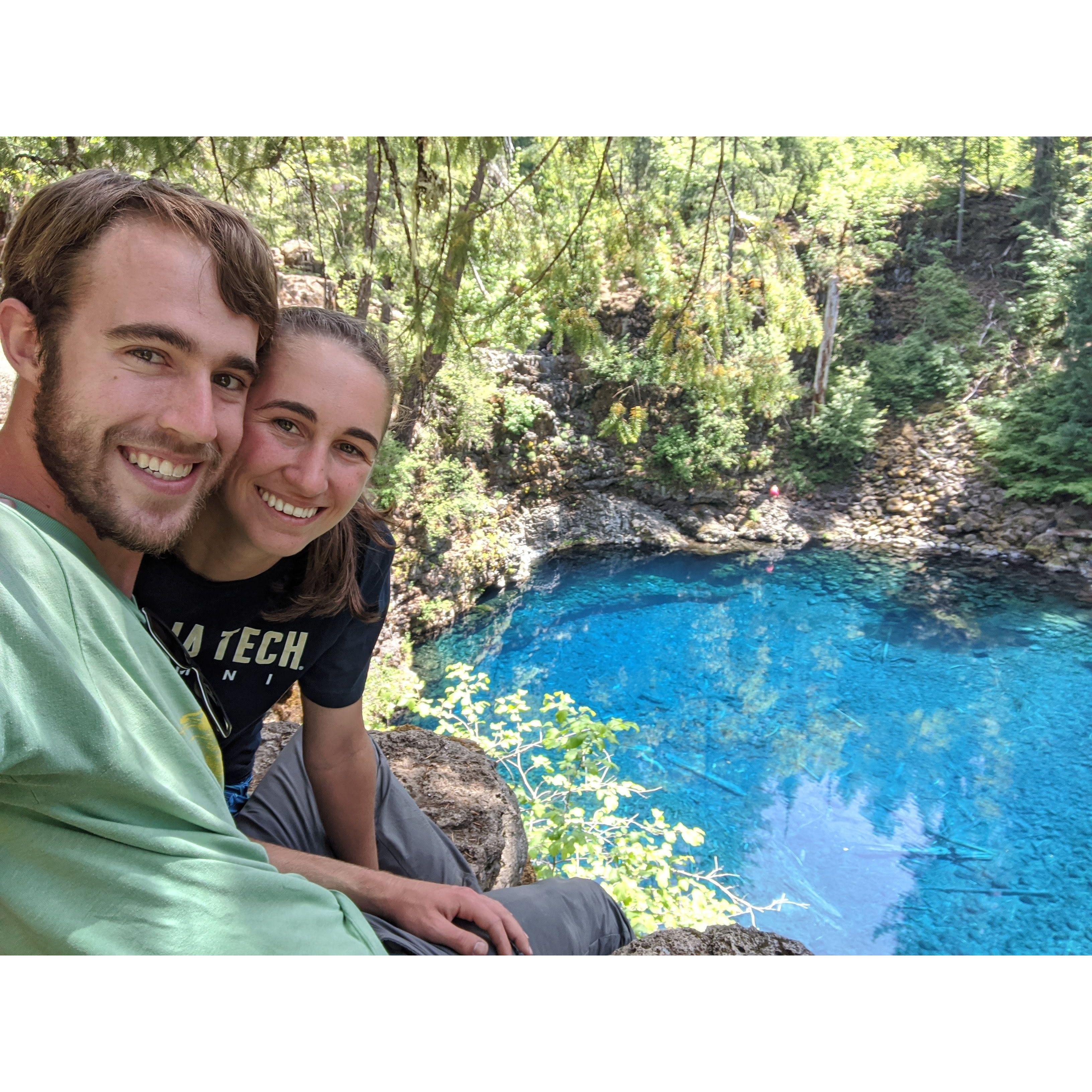 Blue Pools in Oregon