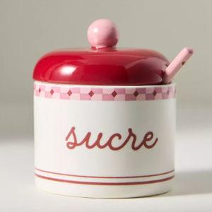 Café Violette Handpainted Stoneware Sugar Bowl