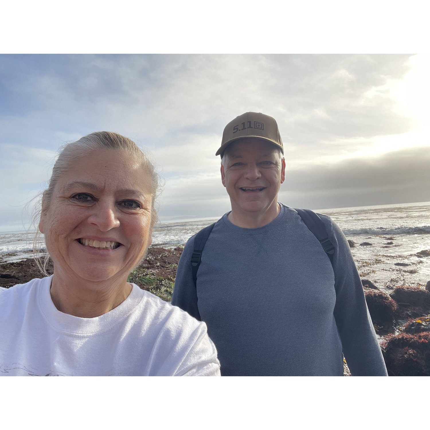 Trips to the beach are fun.  Wendy loves to point out all of the sea creatures in the tidepools and Larry brings the board games to play on the beach!