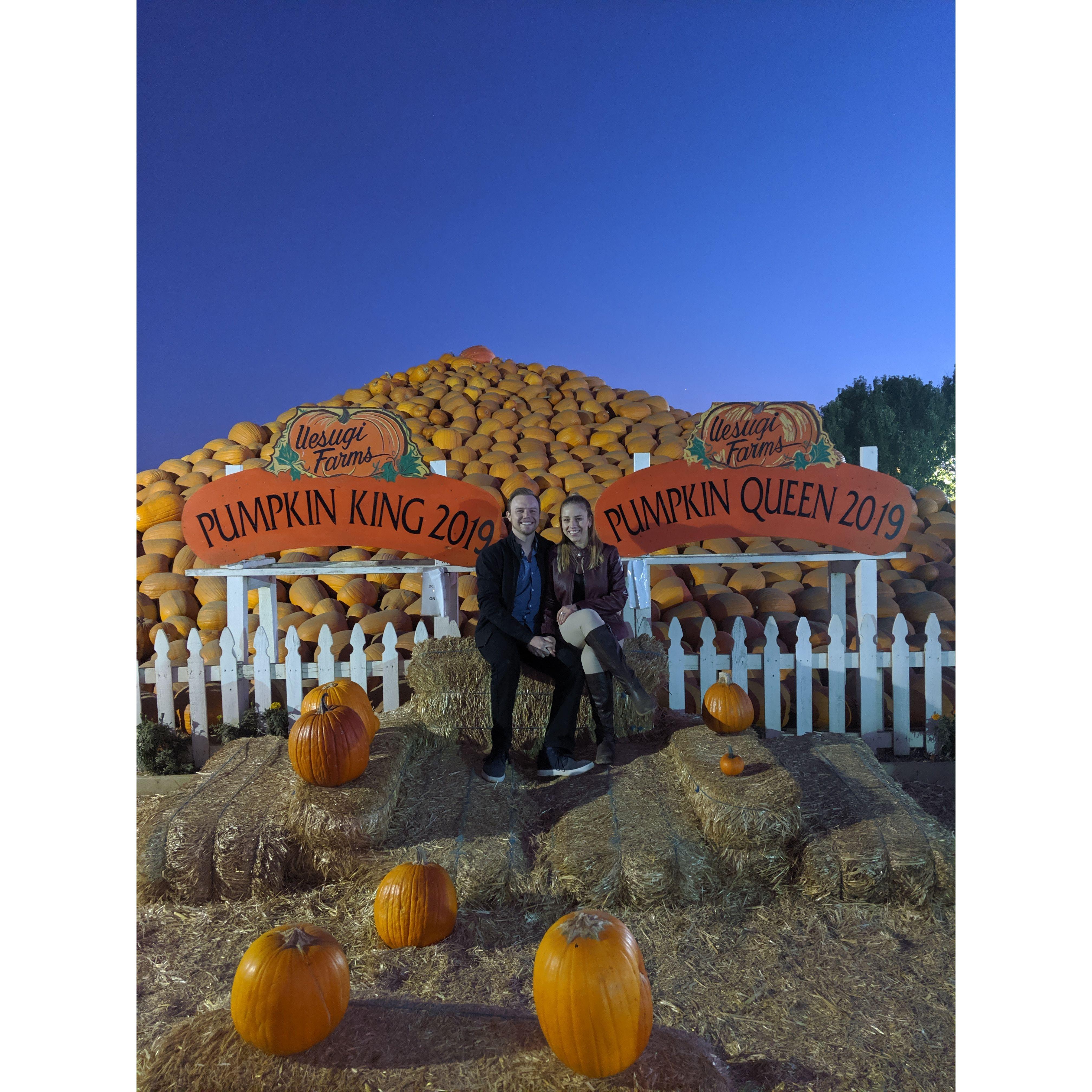 All hail the Pumpkin Queen and King!