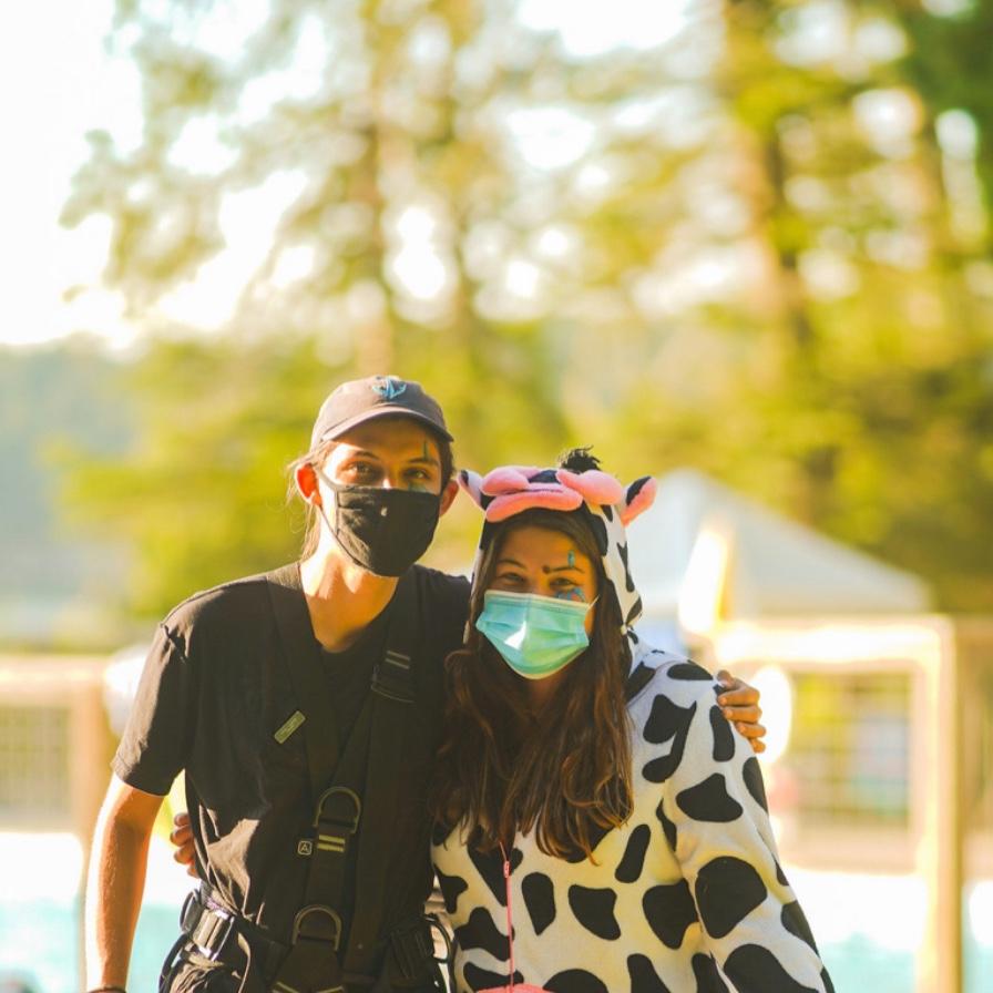 Hannah and Manny met at Camp Orkila! Manny was a life long camper and Hannah was trying to be outdoorsy. They became friends by playing cards every evening (Manny would ALWAYS win).