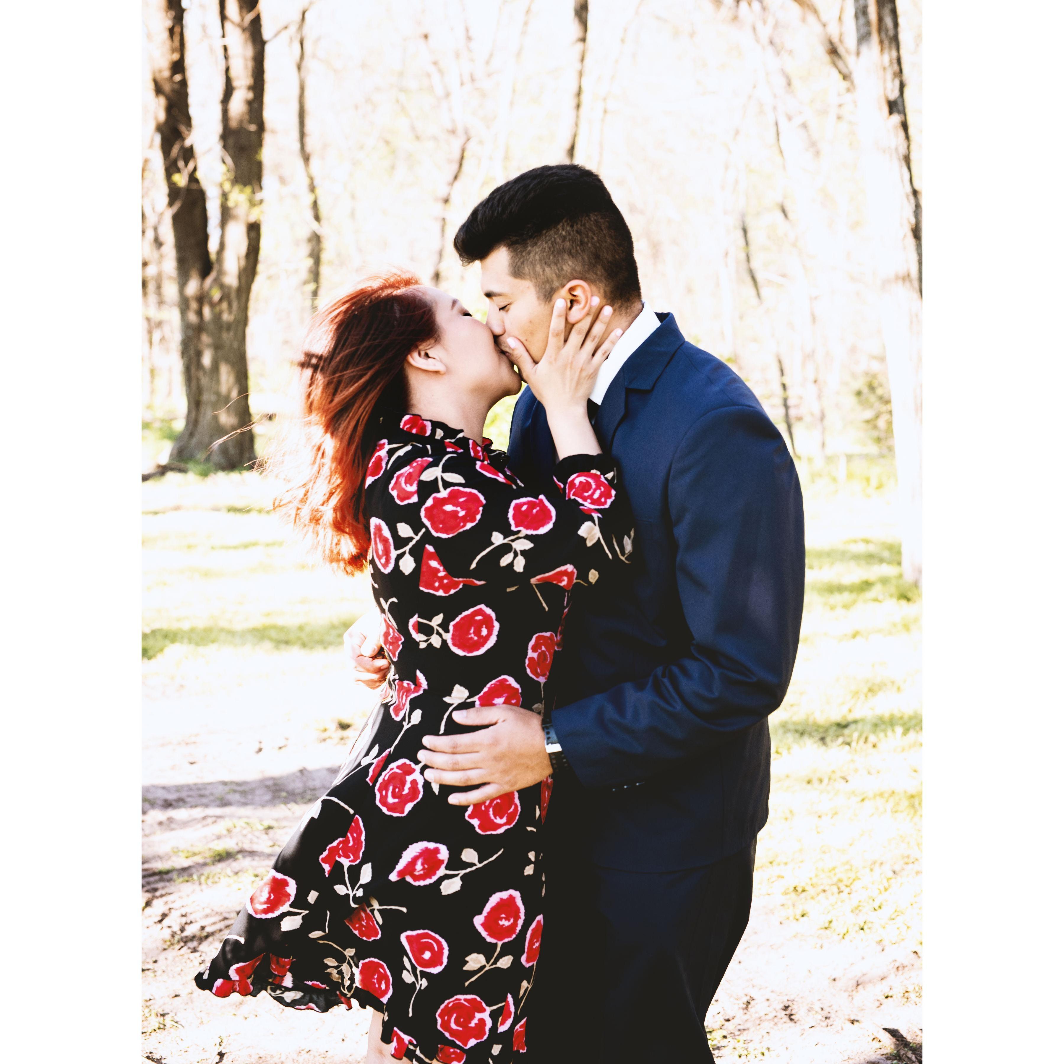 This picture was taken by our family photographer, Carolina. It was the first photo session after Michael came back from a nine month deployment.