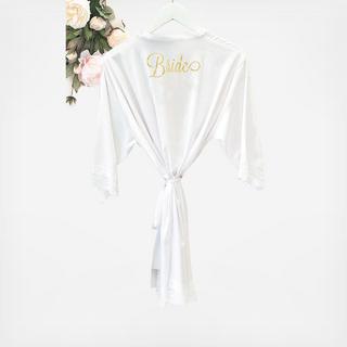 Personalized Satin Lace Robes