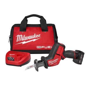 M12 FUEL 12-Volt Lithium-Ion Brushless Cordless HACKZALL Reciprocating Saw Kit w/(1) 4.0Ah Batteries, Charger & Tool Bag