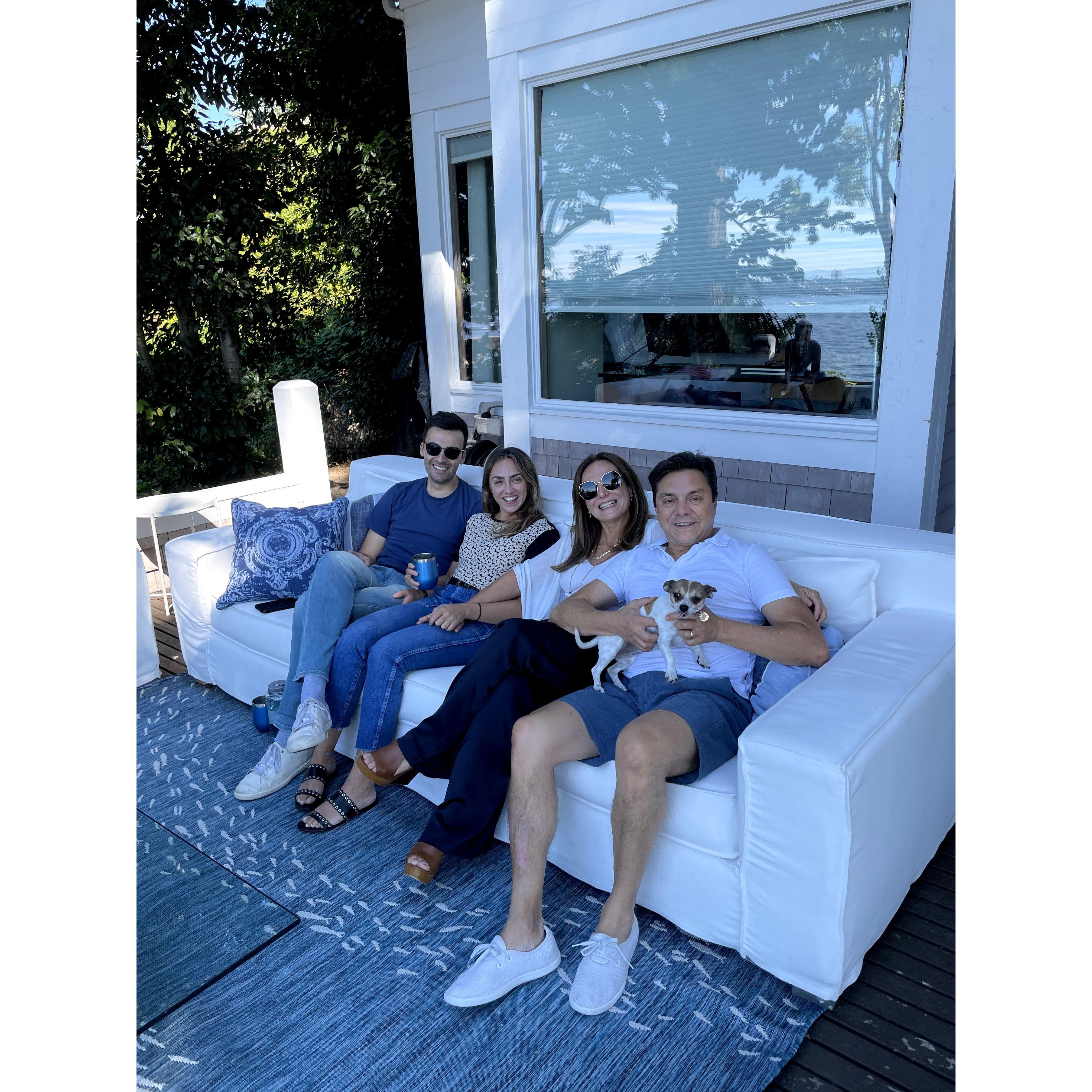 In Seattle with our best friend, Mota (August 2021)