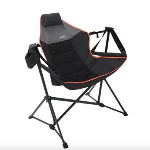 Rio Black Suspension Folding Lounger
