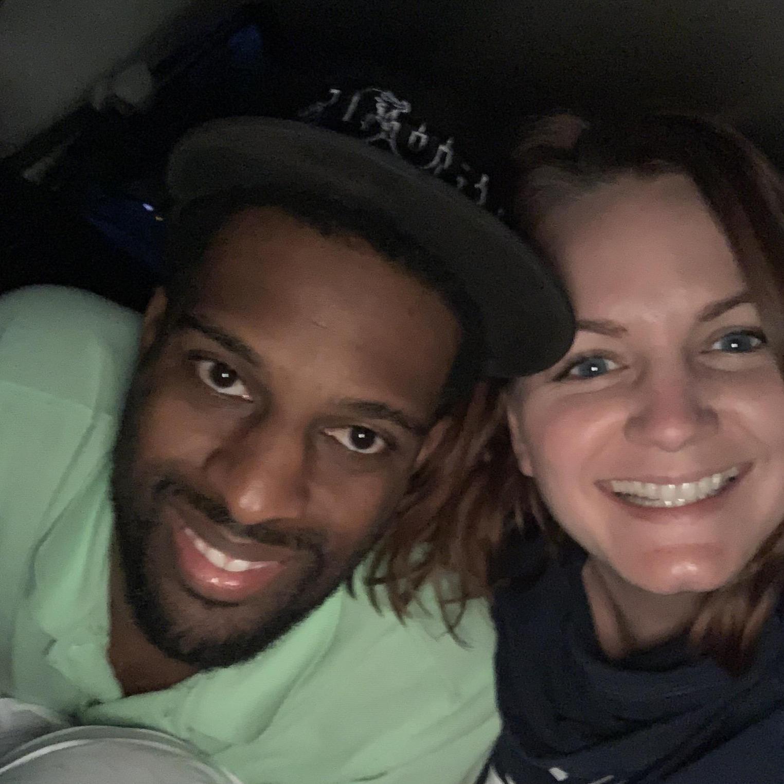 At a drive-in movie theater in Henderson, North Carolina