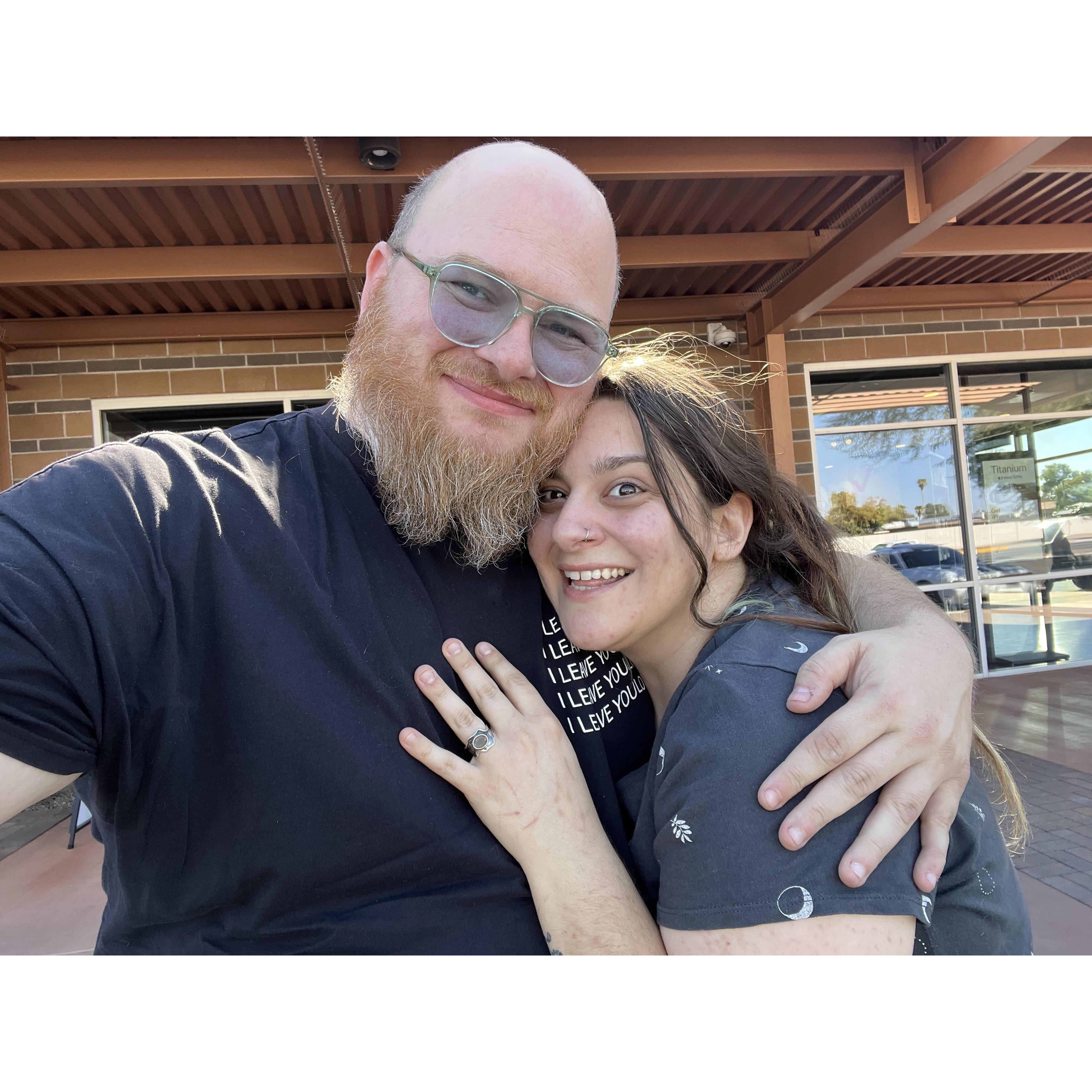 Right after I said "yes"!