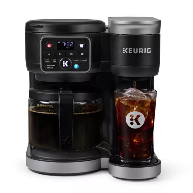 K-Duo Hot & Iced Single Serve & Carafe Coffee Maker (Gen 2) - Black