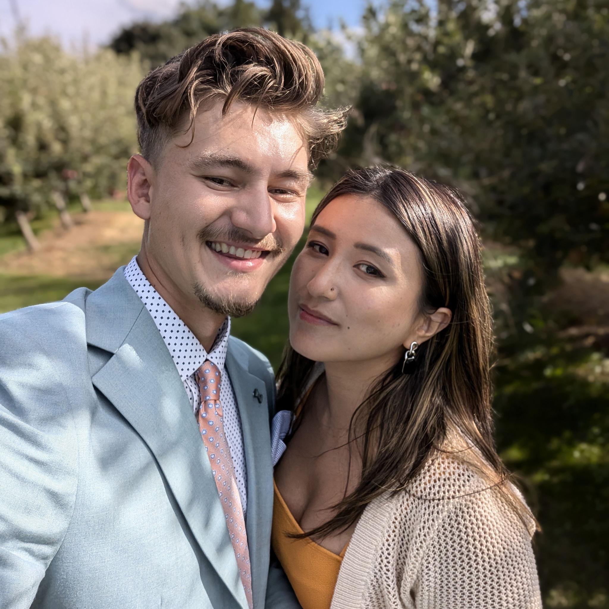 At Anna and Keith's wedding