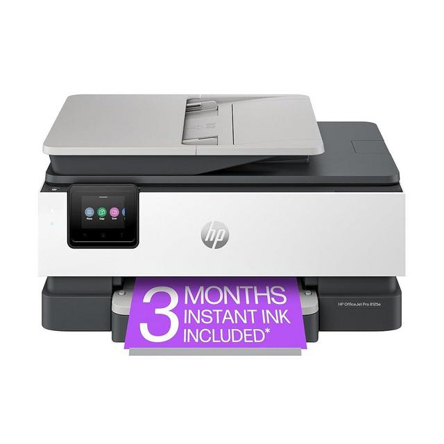 HP OfficeJet Pro 8125e Wireless All-in-One Color Inkjet Printer, Print, scan, Copy, ADF, Duplex Printing Best for Home Office, 3 Months of Instant Ink Included (405T6A)
