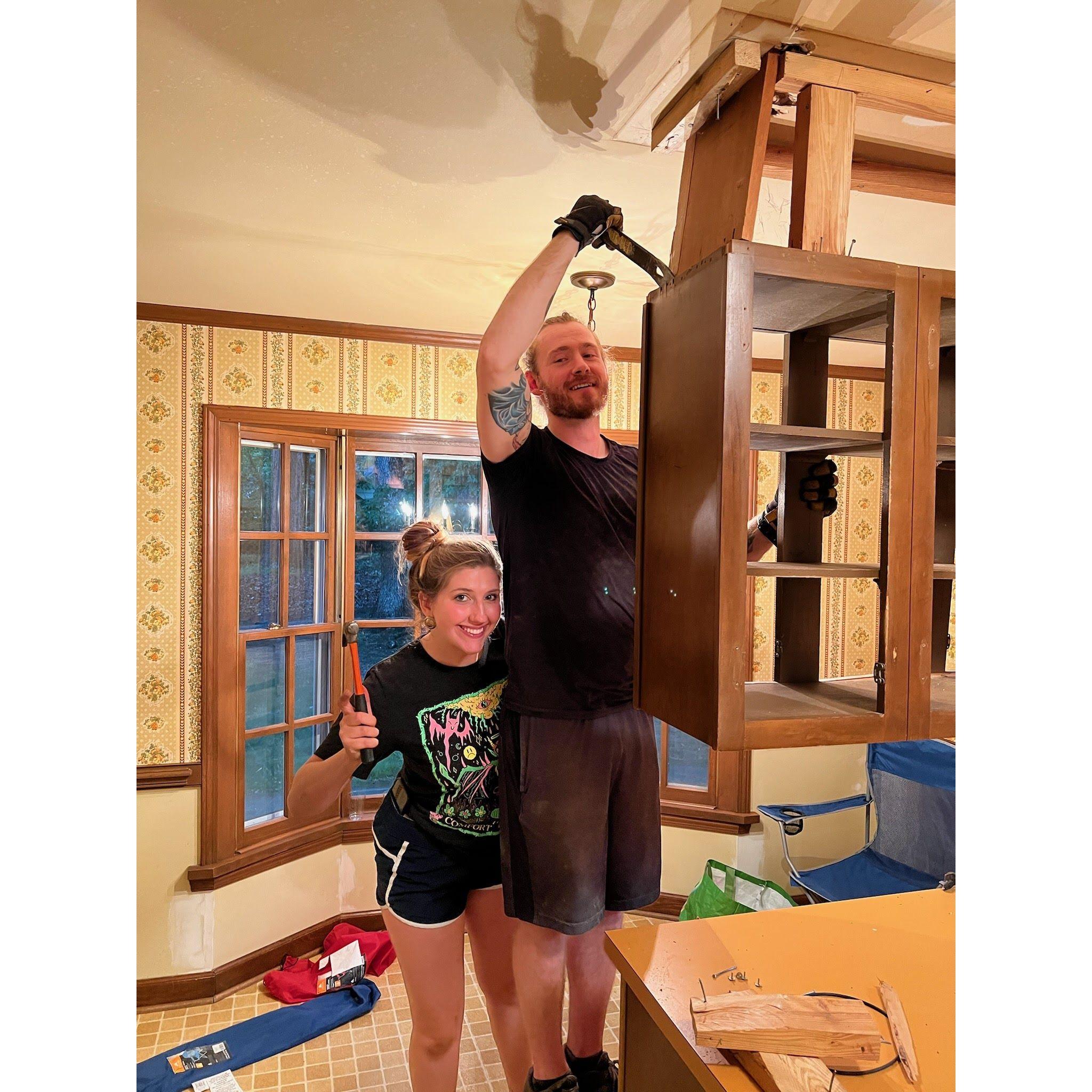 Tearing up our new house!