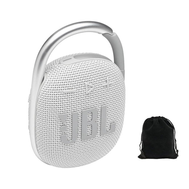 JBL Clip 4 Portable Bluetooth Speaker - IP67 Waterproof, Dustproof, 10 Hours Playtime, Integrated Carabiner, Ultra-Portable Design, Bold Style, Rich Pro Sound, Includes Pouch