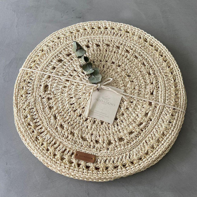 Tallo de Olivo Fique Pacific Placemats, Set of 4