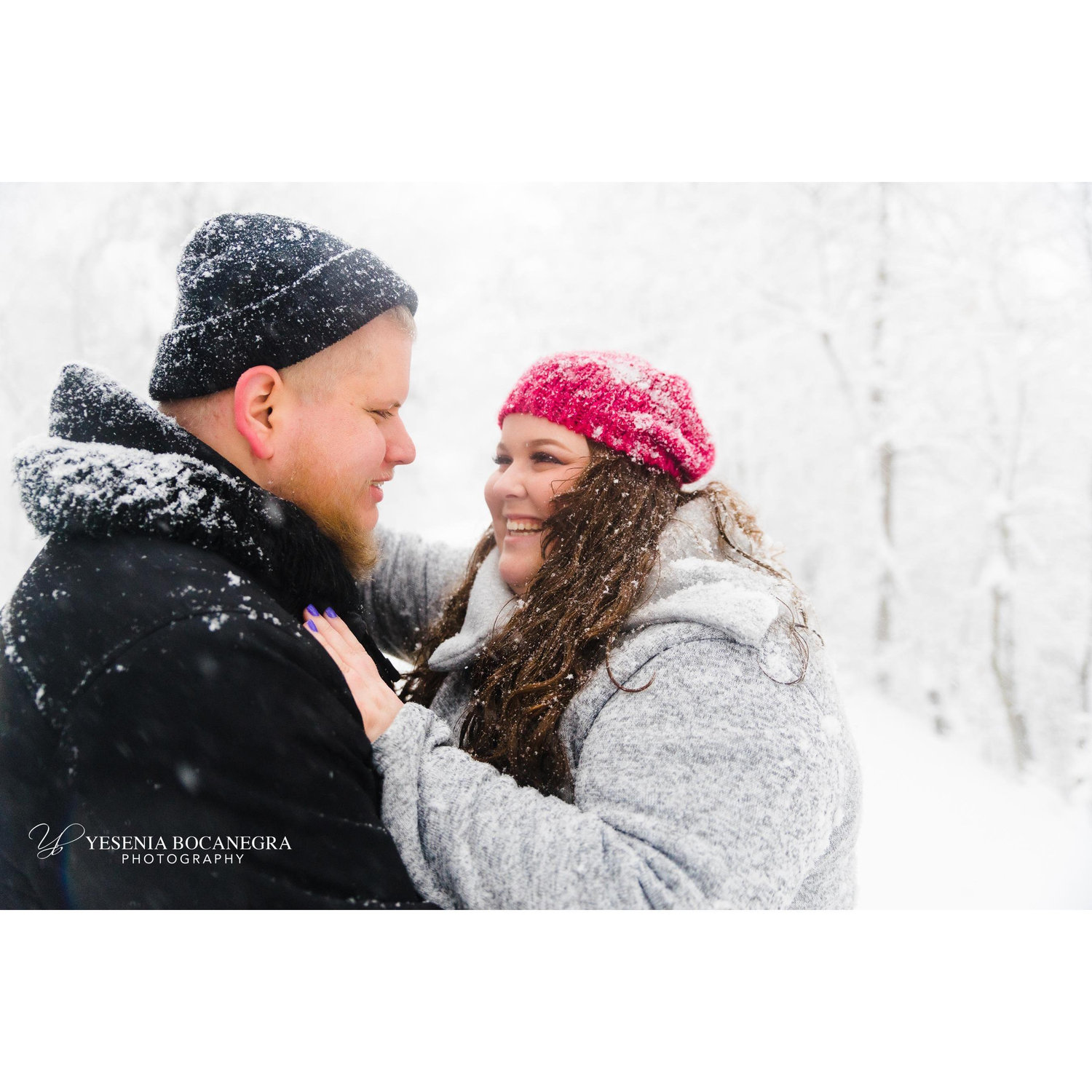 From our pre-surprise engagement shoot!  This was taken out on the American Tobacco Trail behind our apartment.