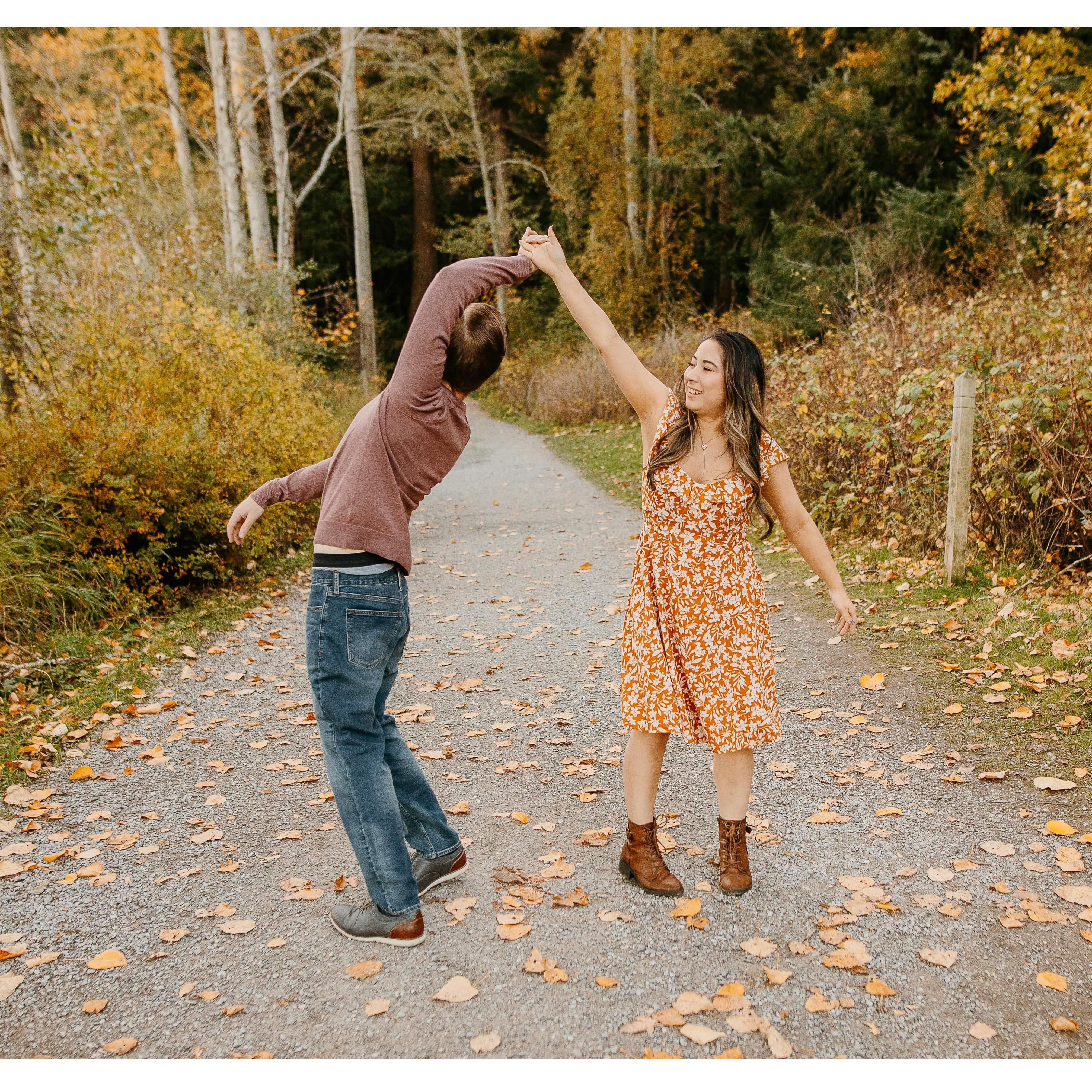 goofing around and driving our photographer crazy lol