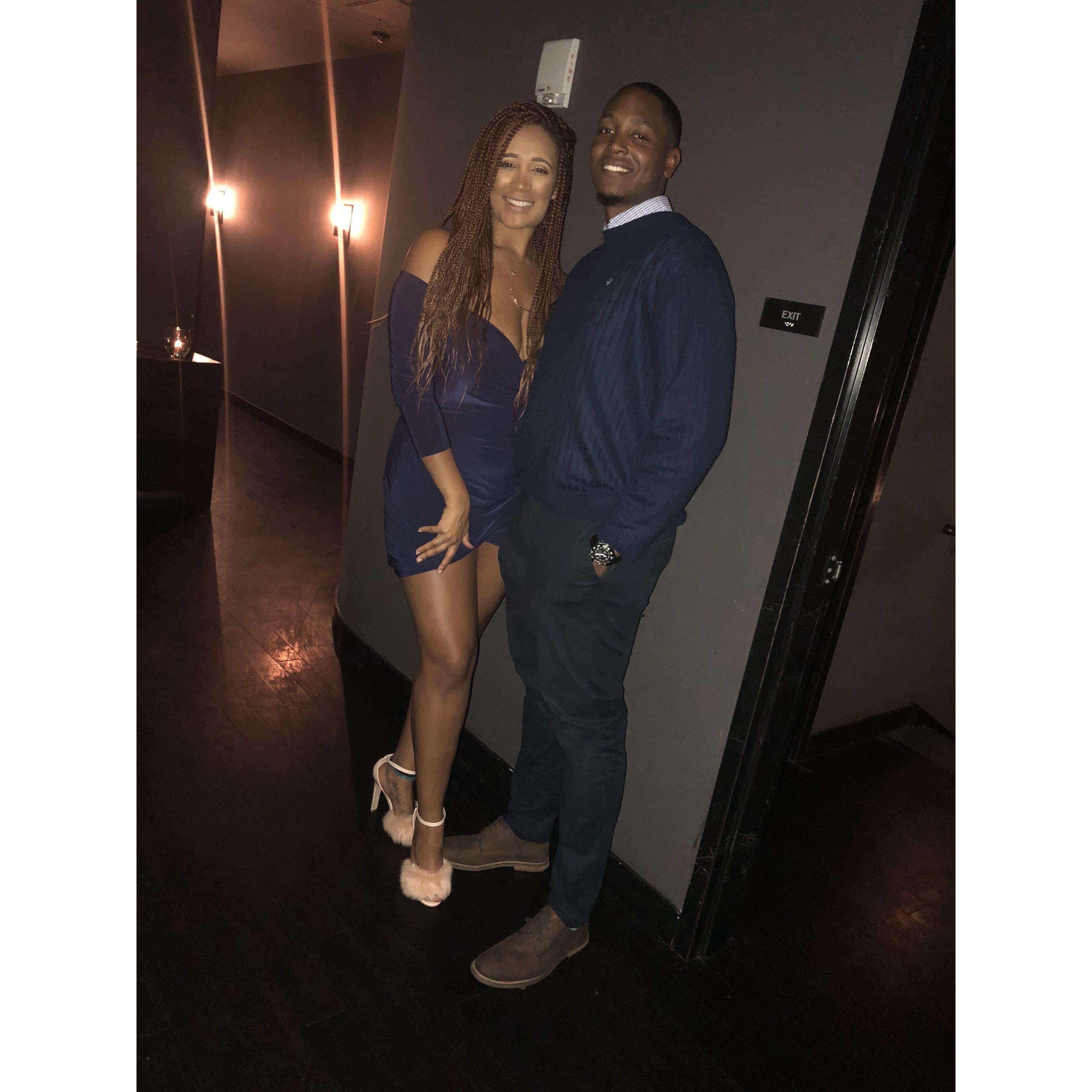 1 of Marissa & Lance's early dating photos at Jemarcus Bday Dinner Atlanta, GA November 2018