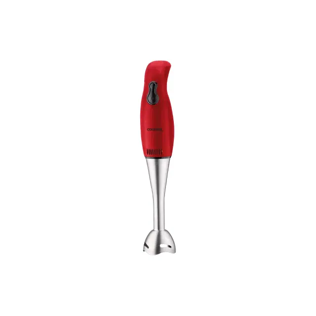 Courant 2-Speed Immersion Hand Blender with Stainless Steel Blades- Red