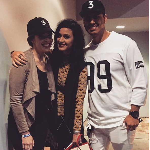 When we met Katy Perry at a Chance the Rapper concert at the Greek!