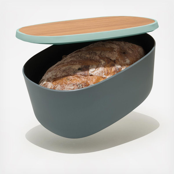 Bamboo Bread Box With Cutting Board - Thumbnail 3