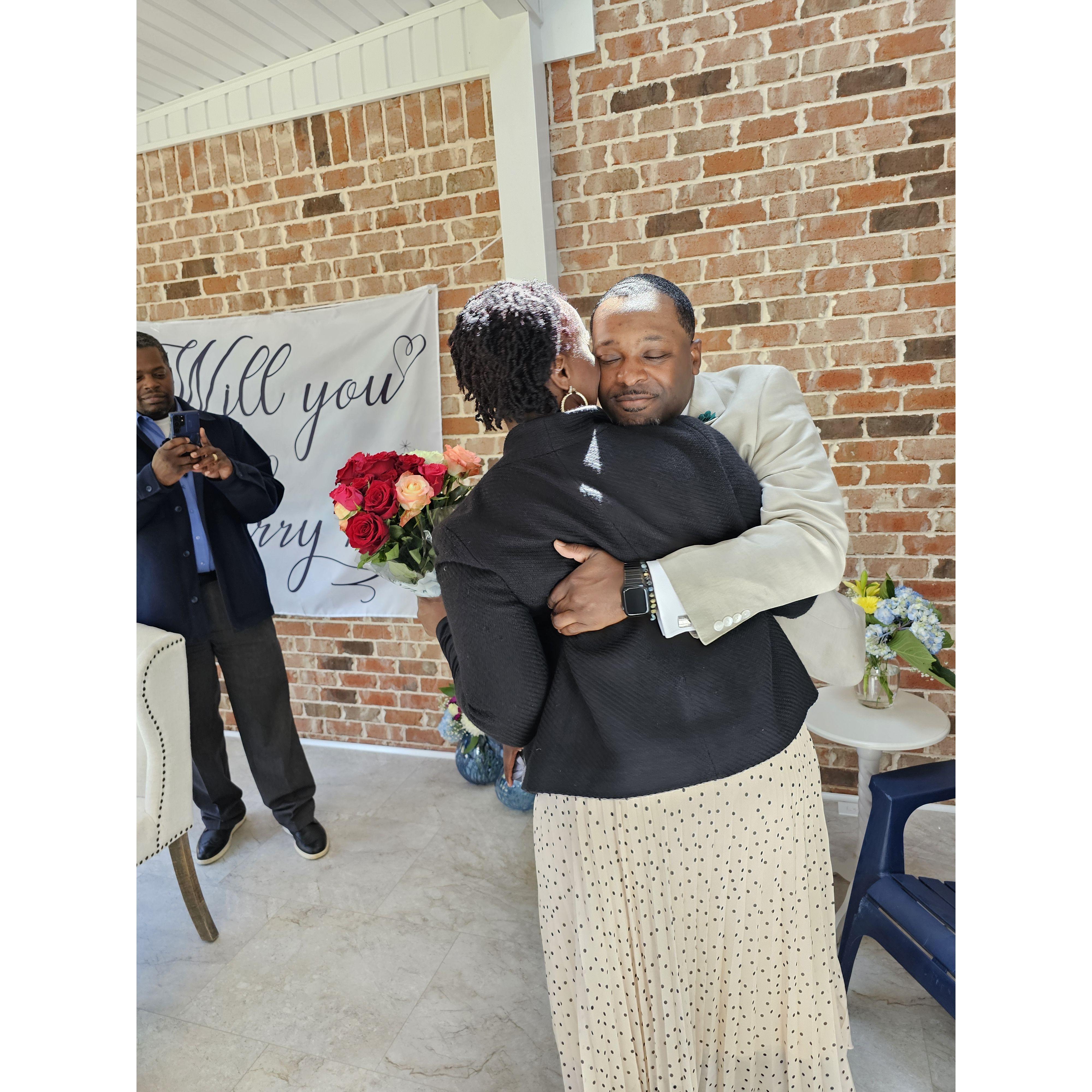 I asked. She said, "Yes!"
