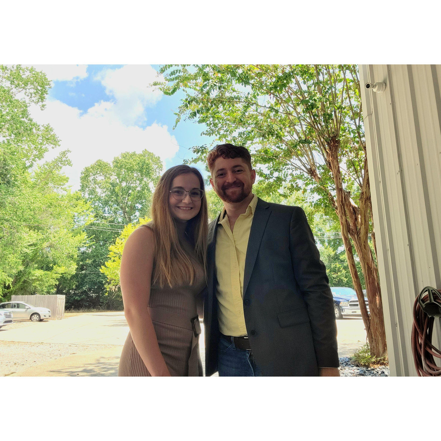 Our first photo together