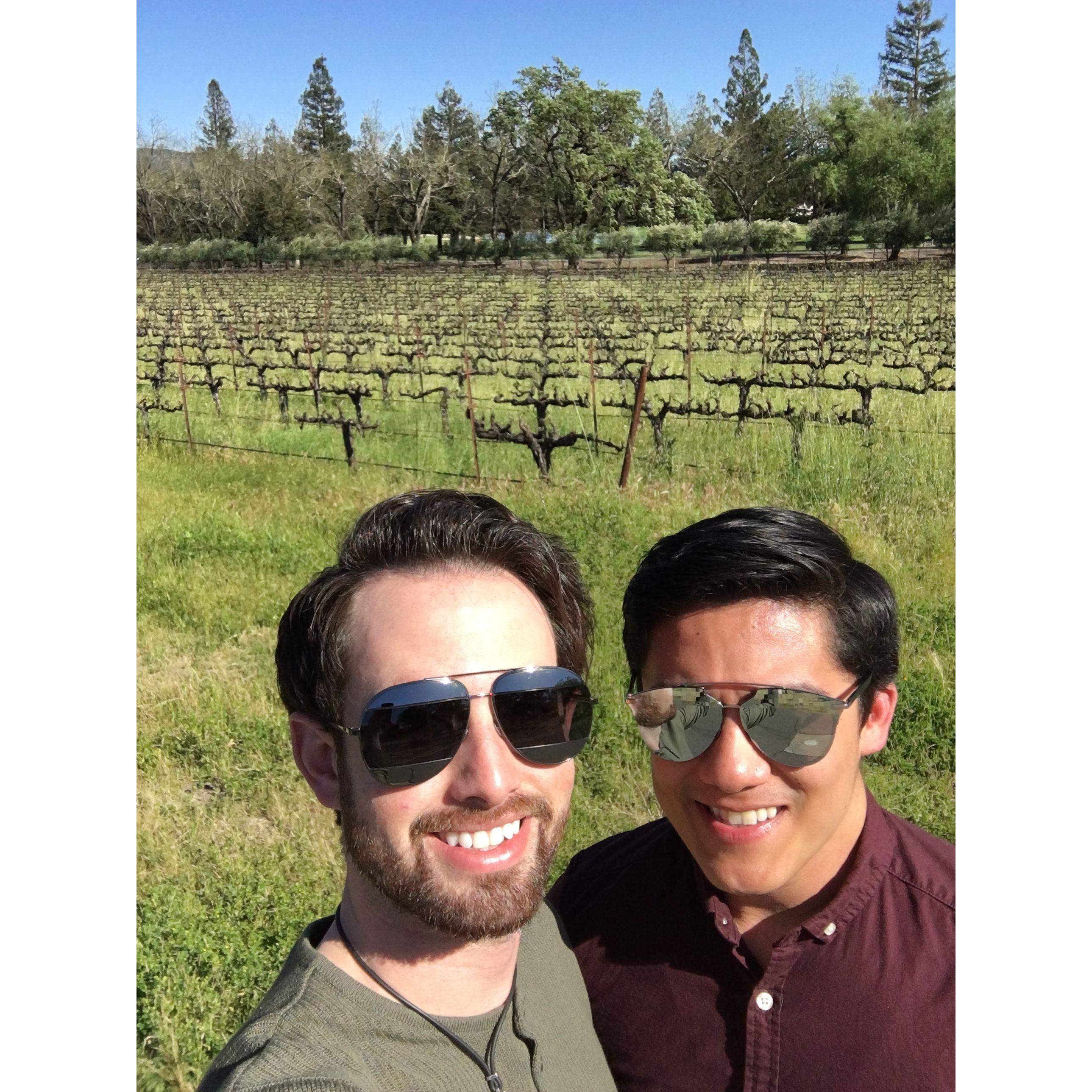 Wine tasting in Napa, CA 2017