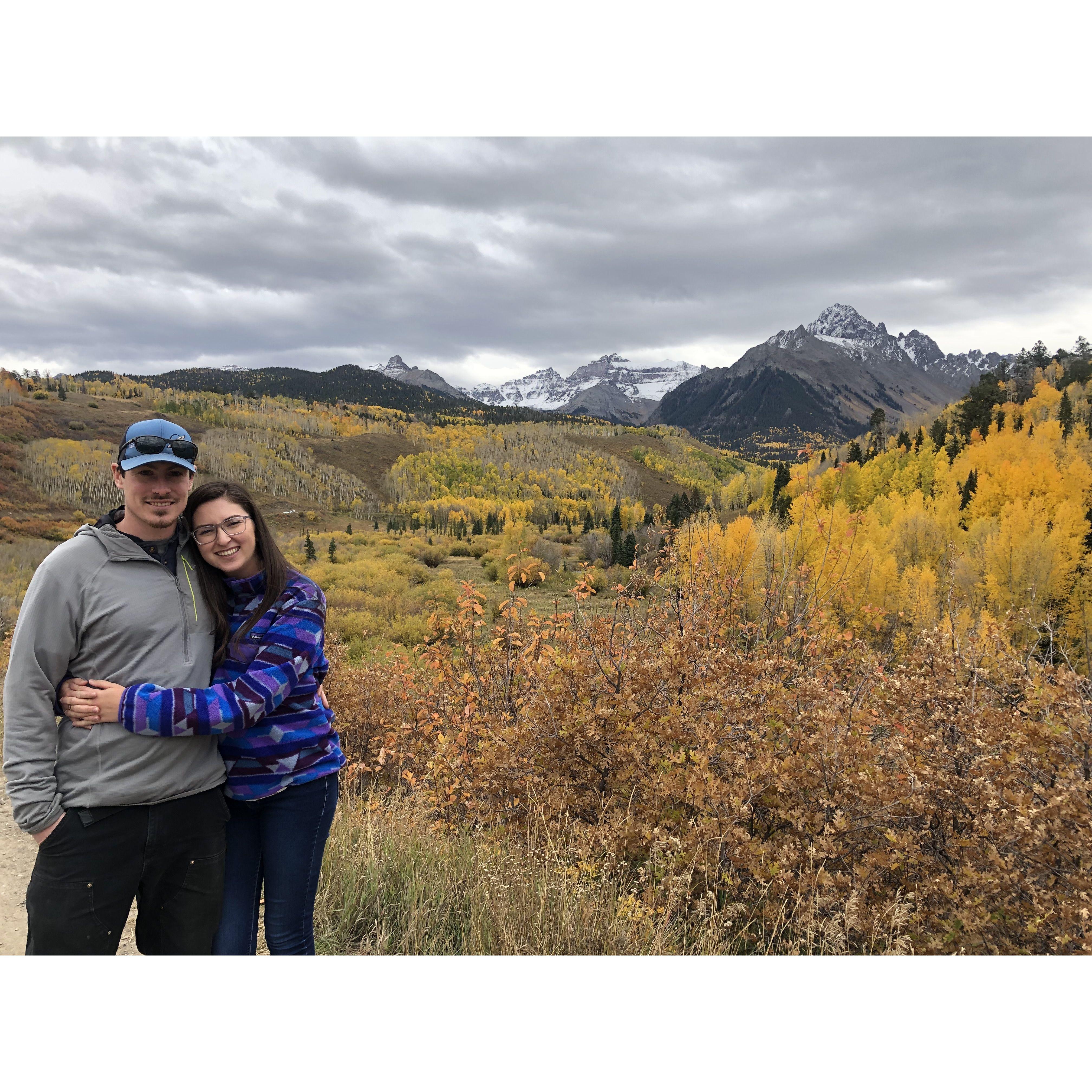 At Brandon and Tiffany's wedding in Telluride, CO