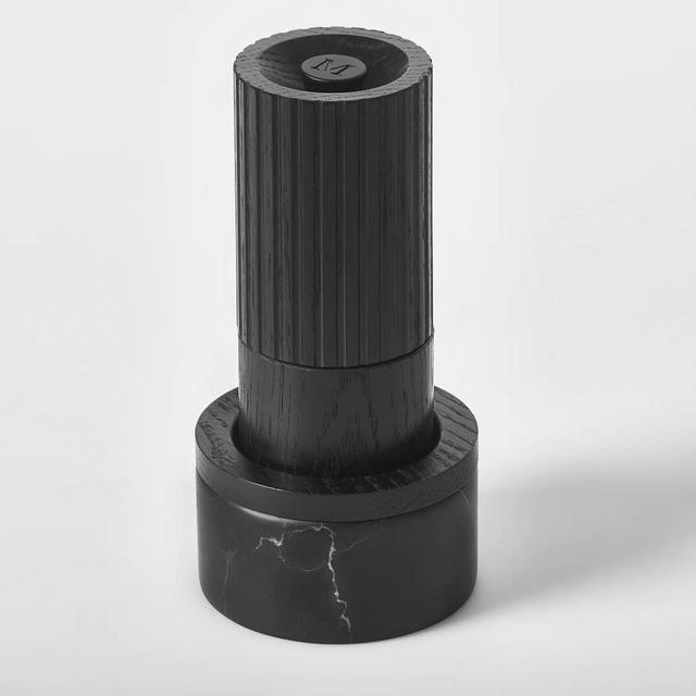 Pepper Mill and Salt Cellar in black oak