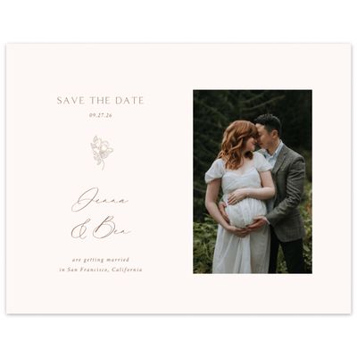 Beige Spring Wedding Digital Save the Date - Marmillo Photo