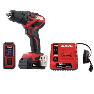 Skil CB737501 12V PWRCore 12 Lithium-Ion Brushless 1/2 in. Cordless Drill Driver / Laser Measurer Kit (2 Ah)