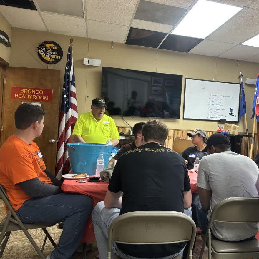 The Fort Worth Aviation Museum gifted us pizza for our hard work!