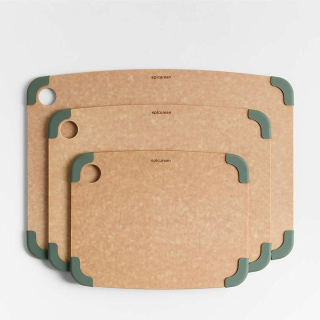 Epicurean ® Natural and Thyme Non-Slip Paper Composite Cutting Boards, Set of 3