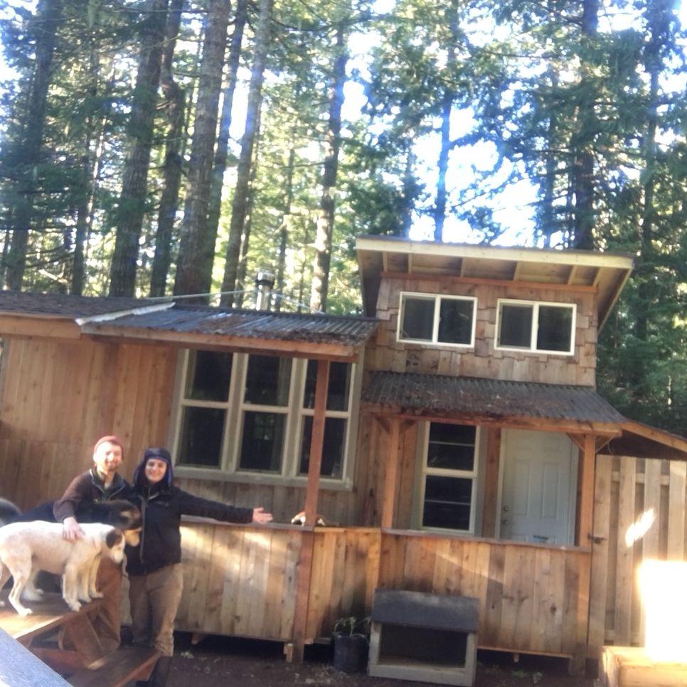 When we first bought the Tiny house on Dow Mountain. December 2020