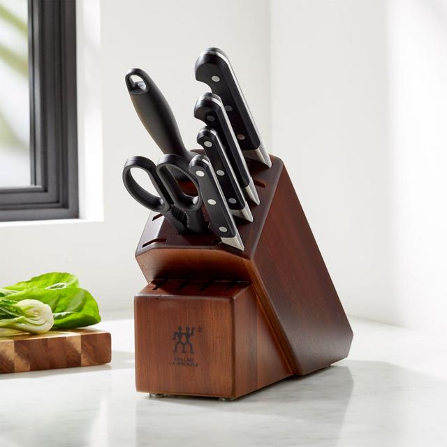 Zwilling J.A. Henckels Pro 7-Piece Acacia Knife Block Set