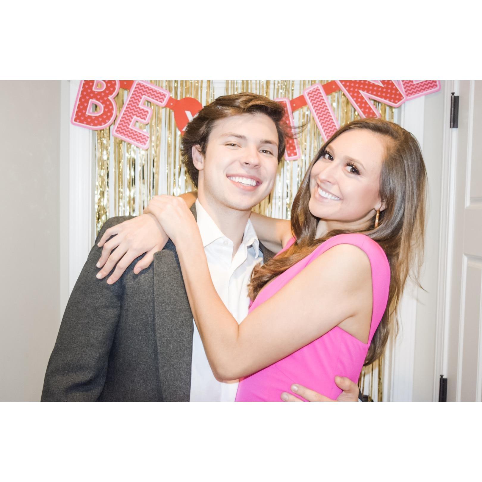Madison's sorority Valentine cocktail - sophomore year. 2019