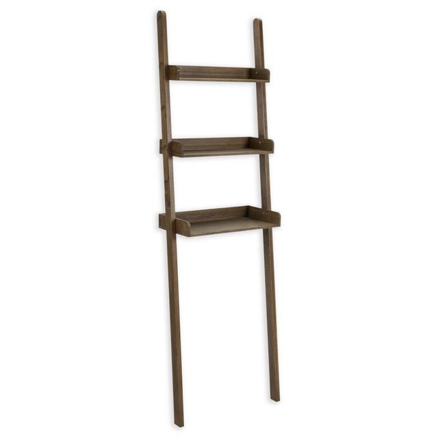 Haven™ No Tools Slim Bamboo Over-the-Toilet Space Saver in Mocha
