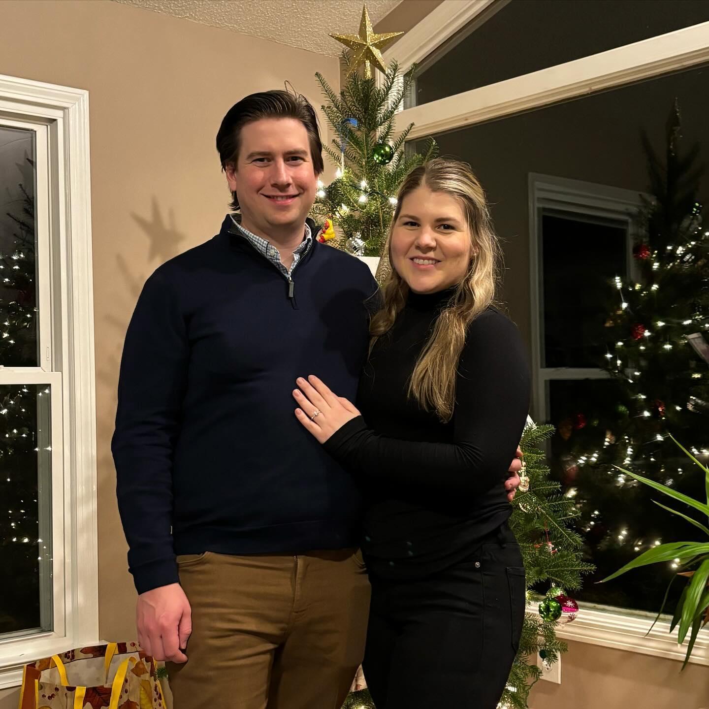 Christmas Eve 2023-- the night of our engagement.