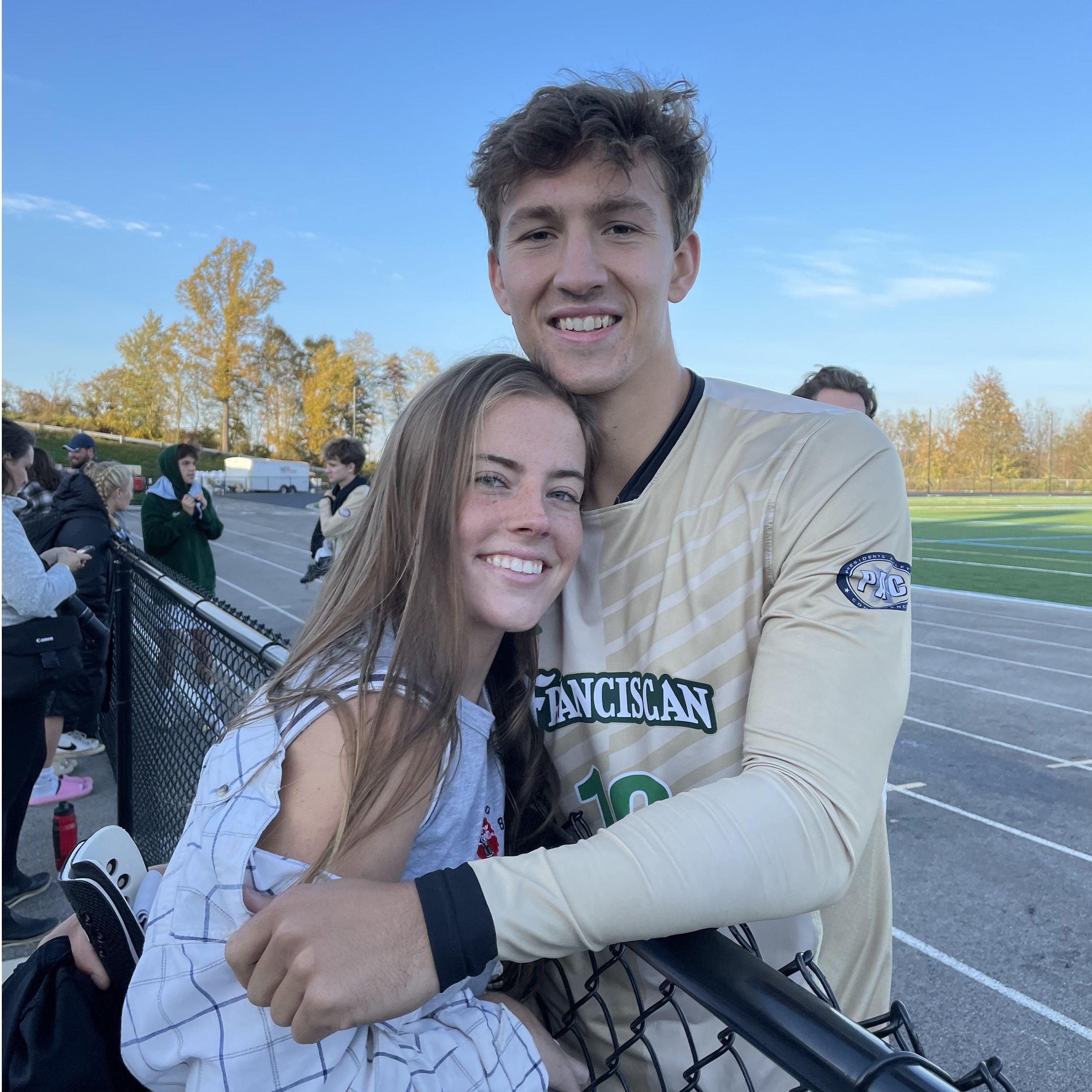 I loved seeing Kat in the stands at games and getting to see her after. - Jon