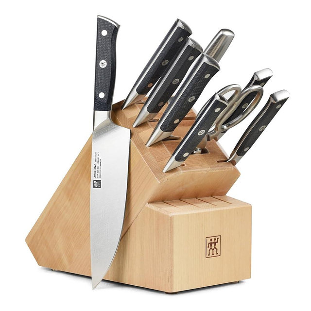 ZWILLING Spectrum 10-Piece Knife Block Set - Birchwood