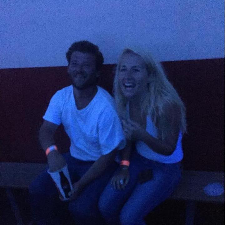 One of our first dates as a couple. Boat all day and ice skating all night.